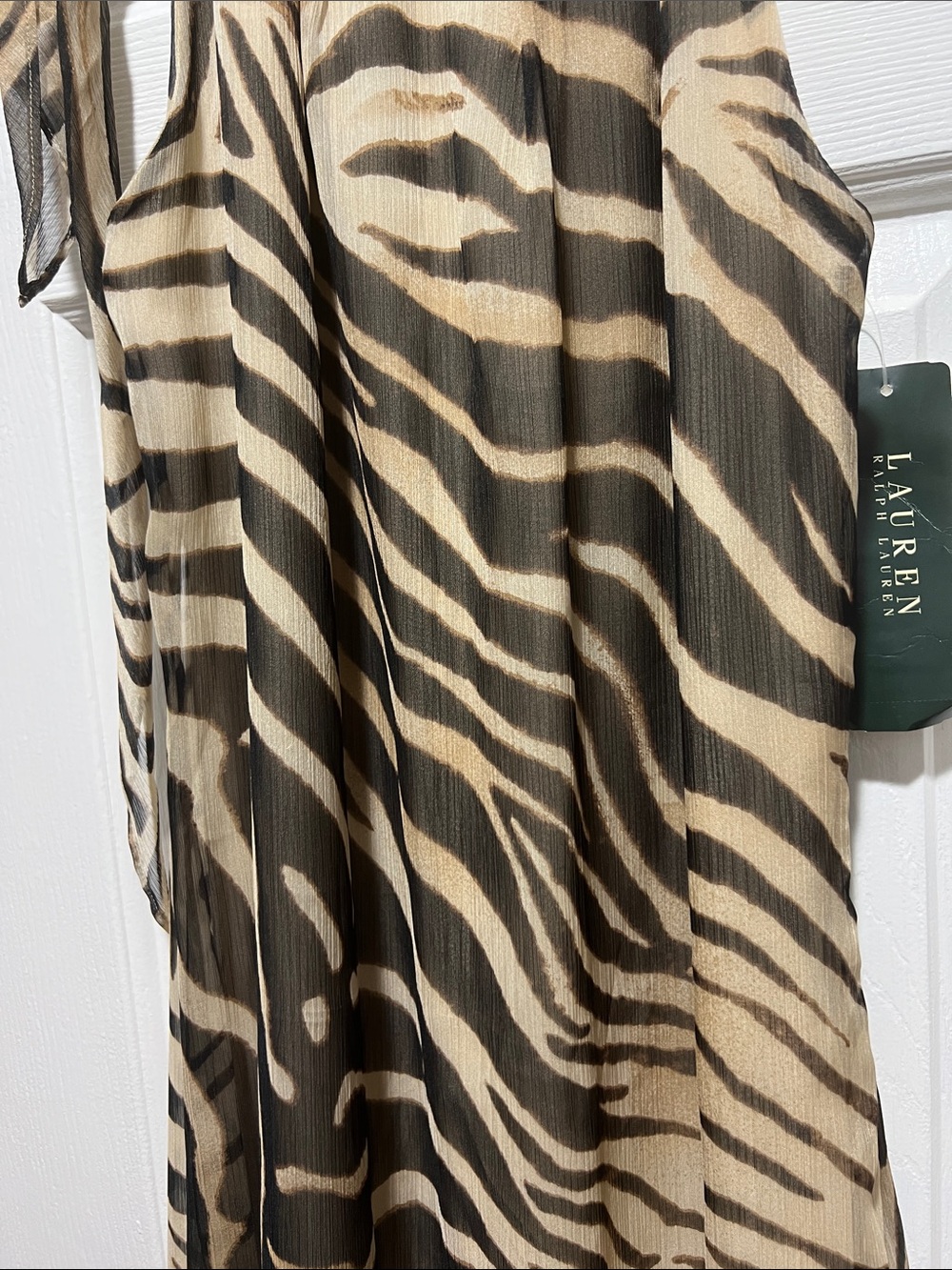 LAST CHANCE🧾 Ralph Lauren Zebra Print Maxi Dress; NWT; Buy 2 @ $50 Sale!! - Picture 4 of 13